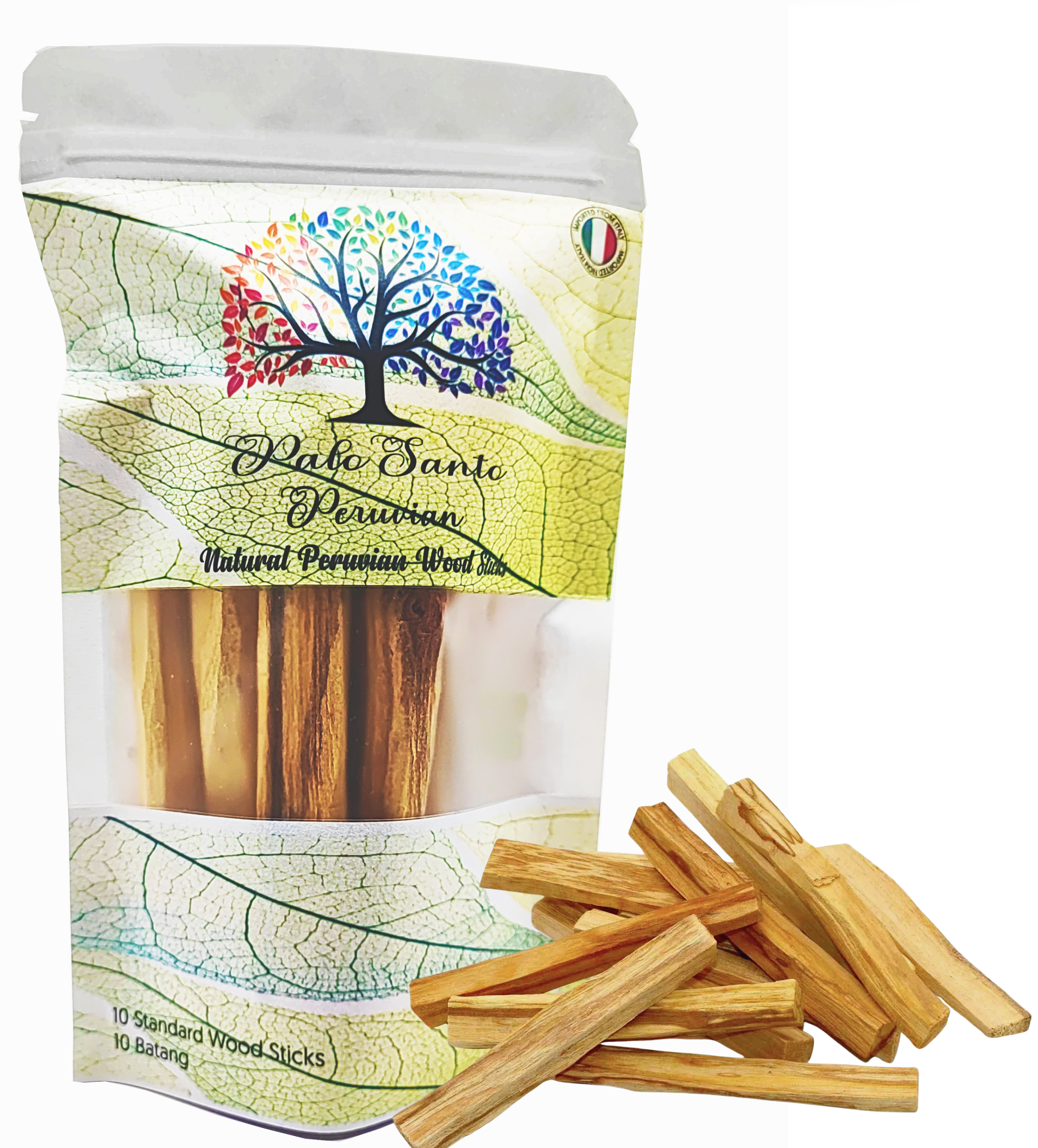 Natural Palo Santo thin sticks aromatherapy relaxation Malaysia Sensmar